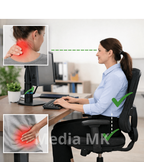 Cara Duduk yang Baik di Depan Komputer Supaya Tidak Pegal dan Nyeri Leher