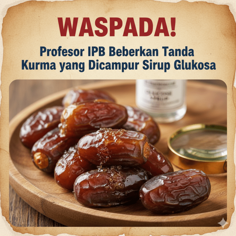 Waspada! Profesor IPB Beberkan Tanda Kurma yang Dicampur Sirup Glukosa