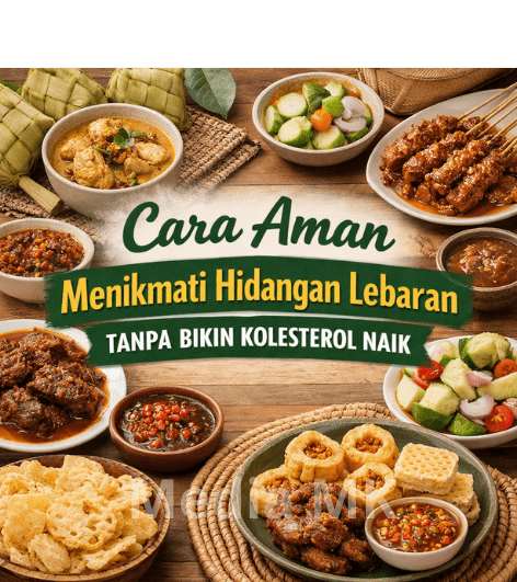 Cara Aman Menikmati Hidangan Lebaran Tanpa Bikin Kolesterol Naik