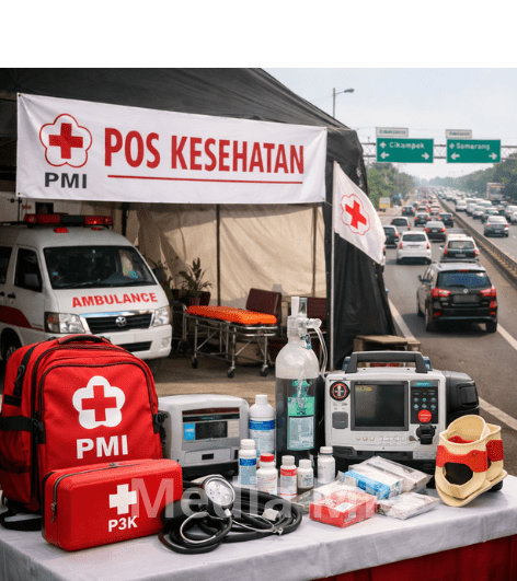 Ratusan Petugas PMI Standby di Pos Kesehatan untuk Dukung Kelancaran Mudik