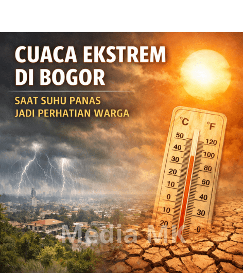 Cuaca Ekstrem di Bogor, Saat Suhu Panas Jadi Perhatian Warga
