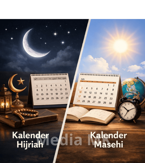 Perbedaan Kalender Hijriah dan Masehi dari Sistem Bulan, Tahun, hingga Penentuan Hari Besar
