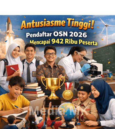 Antusiasme Tinggi, Pendaftar OSN 2026 Mencapai 942 Ribu Peserta