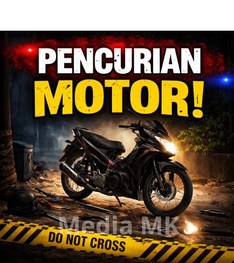 Pencurian Motor Terekam CCTV di Kawasan Bandungan
