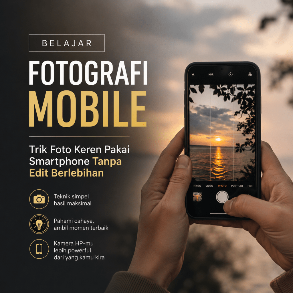 Belajar Fotografi Mobile: Trik Foto Keren Pakai Smartphone Tanpa Edit Berlebihan