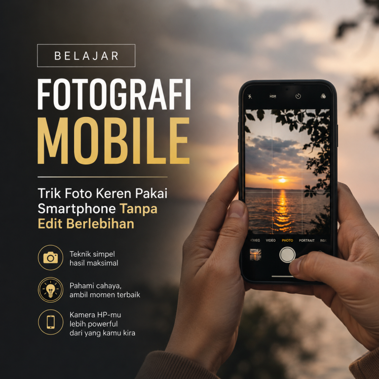 Belajar Fotografi Mobile: Trik Foto Keren Pakai Smartphone Tanpa Edit Berlebihan