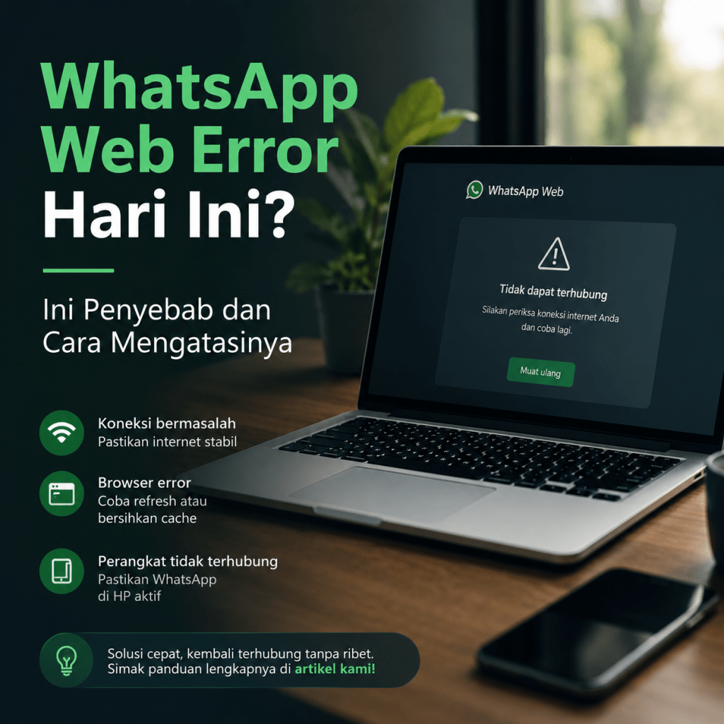 WhatsApp Web Error Hari Ini? Ini Penyebab dan Cara Mengatasinya