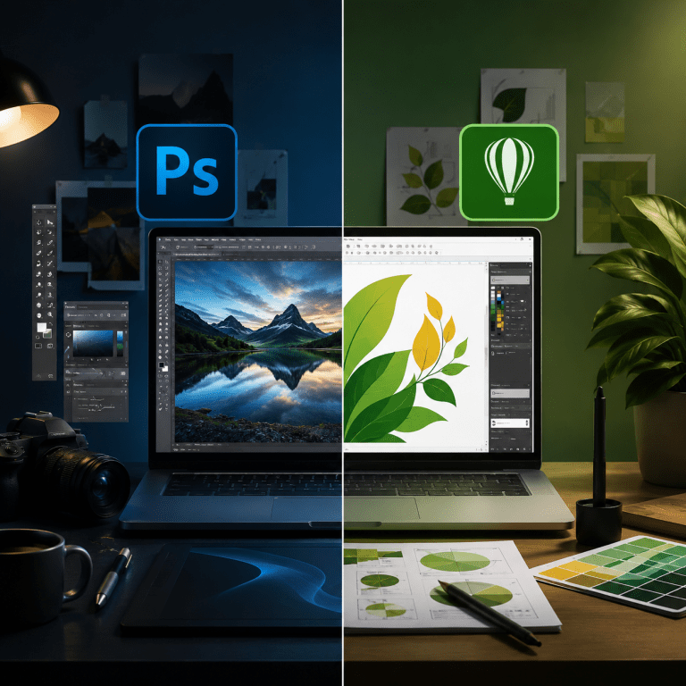Perbedaan Photoshop dan CorelDRAW dalam Dunia Desain Grafis