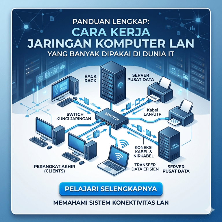 Cara Kerja Jaringan Komputer LAN yang Banyak Dipakai di Dunia IT