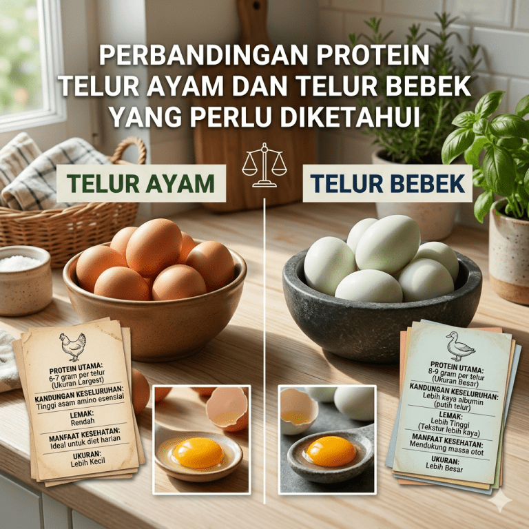 Perbandingan Protein Telur Ayam dan Telur Bebek yang Perlu Diketahui