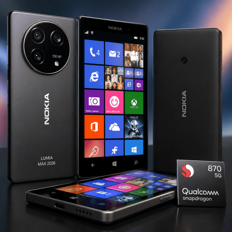 Nokia Lumia Max 2026 Dirumorkan Bangkit, Bawa Snapdragon 870 dan Kamera 108 MP, Benarkah Siap Bersaing?
