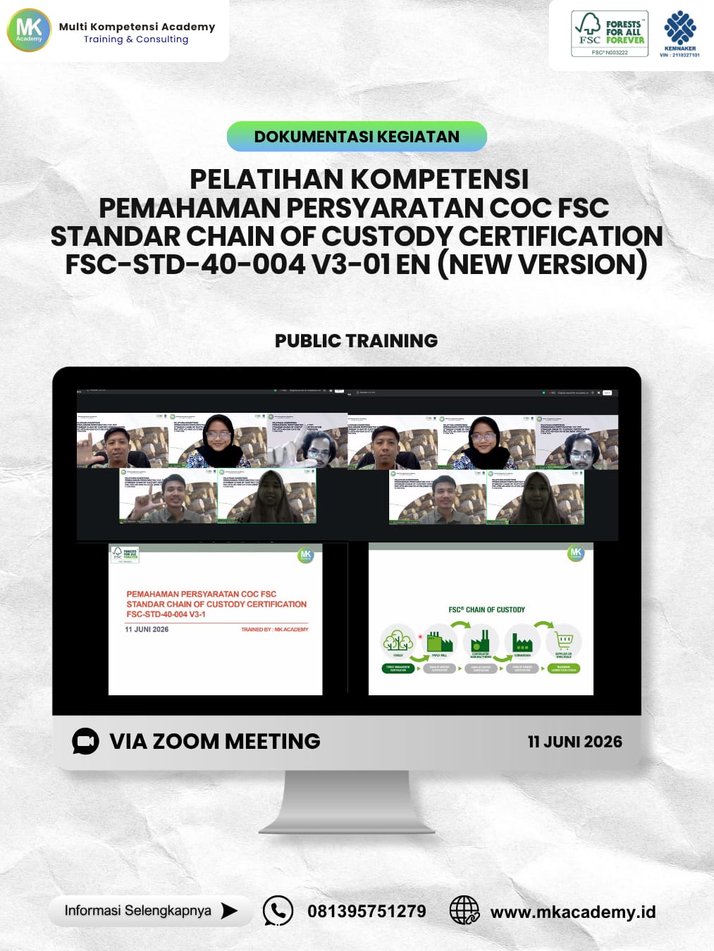 MK Academy Gelar Free Training Awareness FSC CoC untuk Pemenang FSC Forest Week 2025
