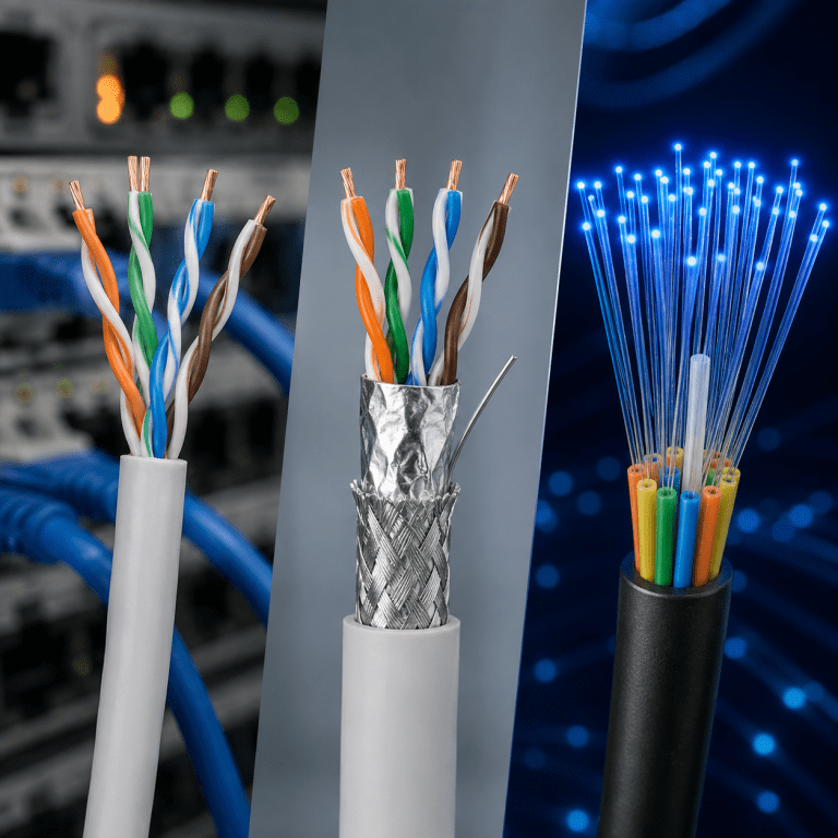 Mengenal Kabel UTP, STP, dan Fiber Optic: Pilihan Jaringan yang Bikin Koneksi Makin Stabil