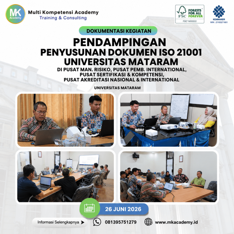 Perkuat Mutu Pendidikan, Universitas Mataram Gelar Pelatihan ISO 21001 Bersama MK Academy