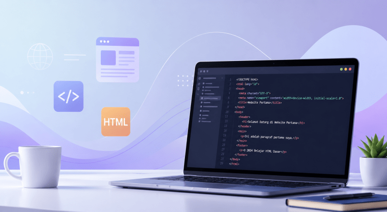 Belajar HTML Dasar: Panduan Lengkap Membuat Website Pertama dengan Contoh Coding