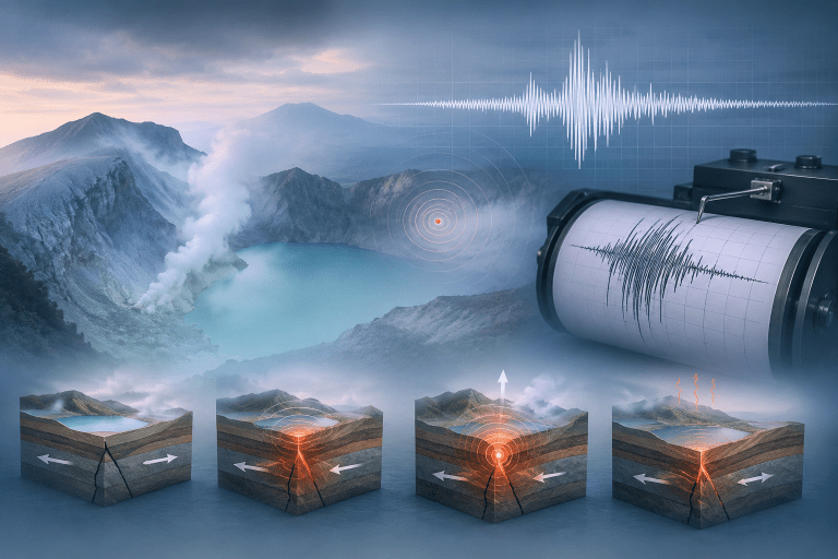 Apa Itu Gempa Tornillo? Fenomena yang Terekam di Seismograf Gunung Ijen dan Cara Terjadinya Secara Bertahap