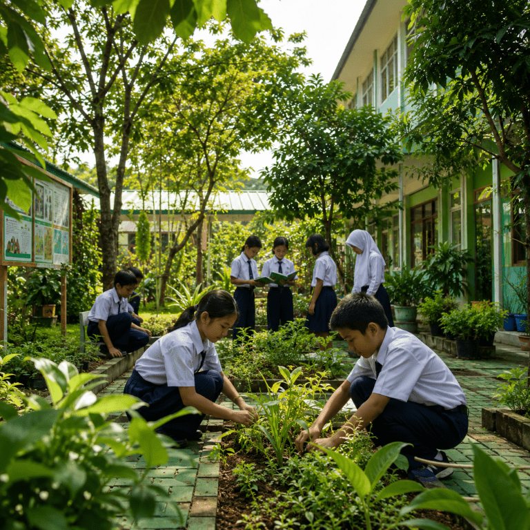 Sekolah Hijau Bukan Sekadar Indah, Ini Alasan Penghijauan Jadi Investasi Terbaik untuk Masa Depan Siswa