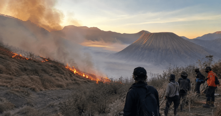 Kebakaran Gunung Bromo Meluas, Dugaan Api Berawal dari Aktivitas Manusia