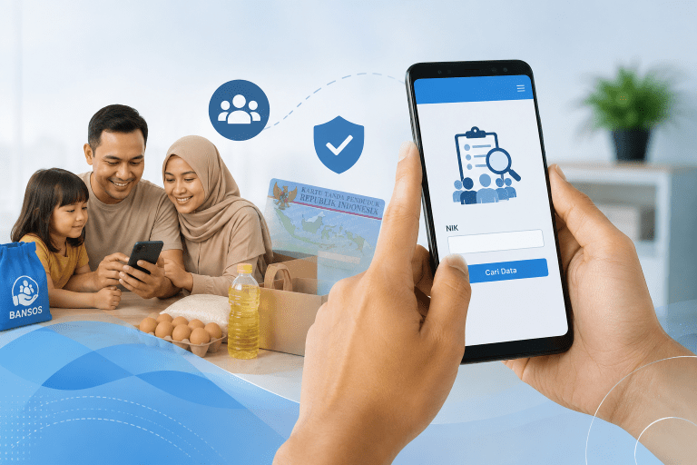 Cara Cek Desil Bansos 2026 Lewat HP Pakai NIK KTP, Ini Langkah Mudahnya