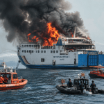 KMP Mutiara Sentosa 2 Terbakar di Laut, Evakuasi Besar Libatkan 9 Kapal Penyelamat